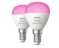 Inteligentna żarówka Philips Hue Hue White and color ambiance Żarówka kulka E14 470lm (2szt.)